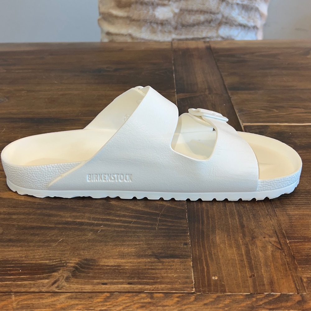 Birkenstock White Arizona Essentials Slide Sandals EVA | EU: 43 M: 10-10.5 W: 12 - Picture 8 of 14